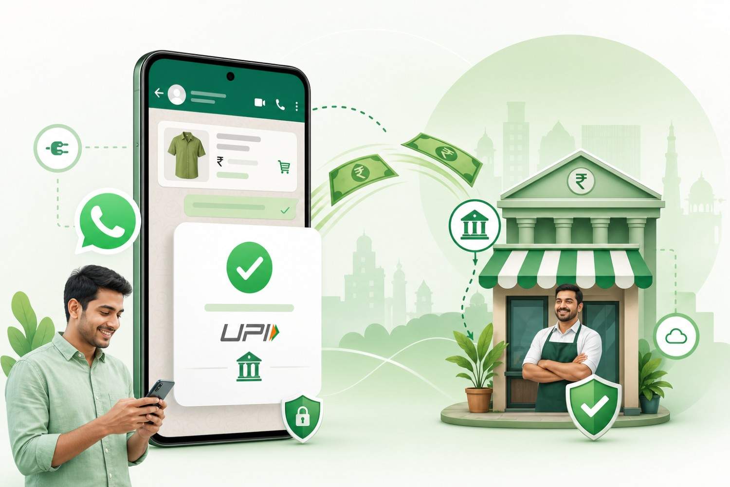 UPI and card payment integration with direct bank settlement